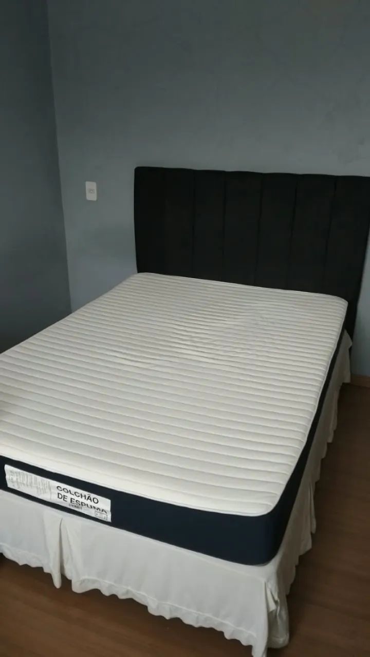 CAMA COMPLETA COM CABECEIRA