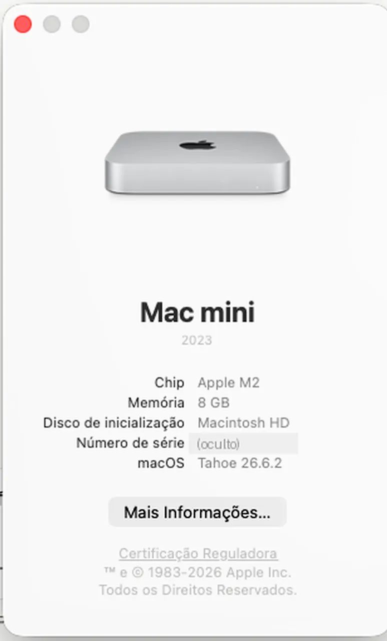 Mac Mini M2 2023 8GB 256GB SSD - Computadores e Desktops