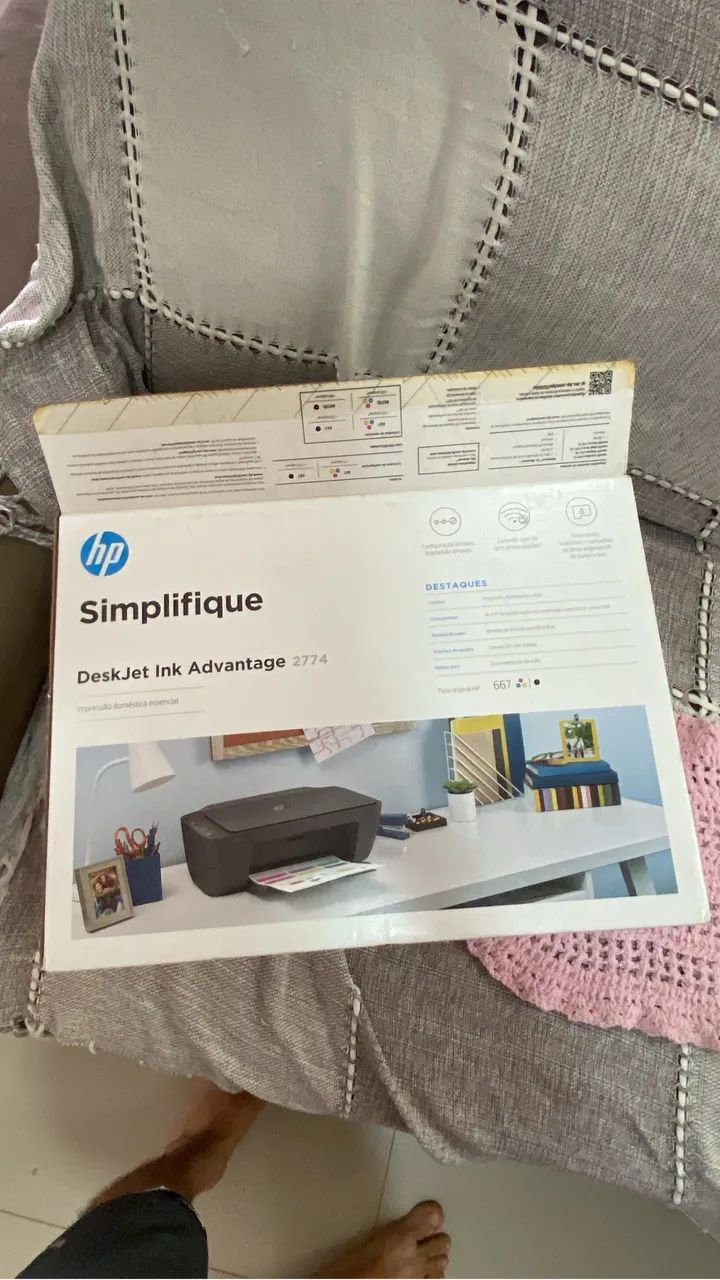 Impressora HP deskjet 2774 - Foto 3
