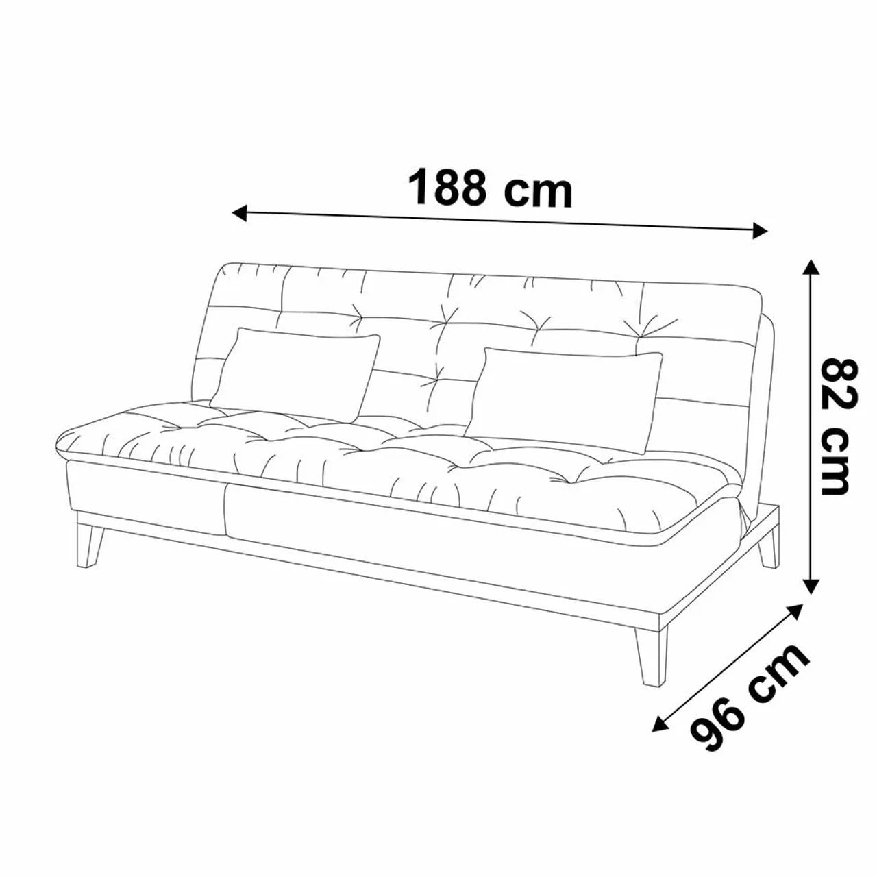Sofá-Cama 3 Lugares65104742962689122