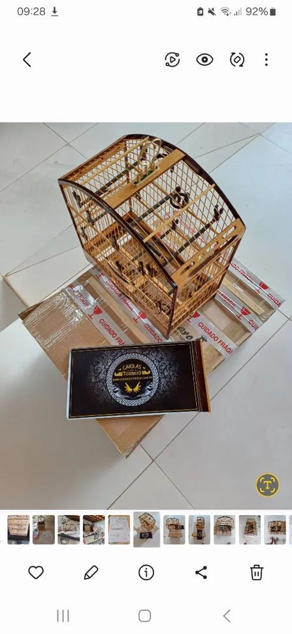 Gaiola celeiro luxo absoluto ainda na caixa.  - Foto 2