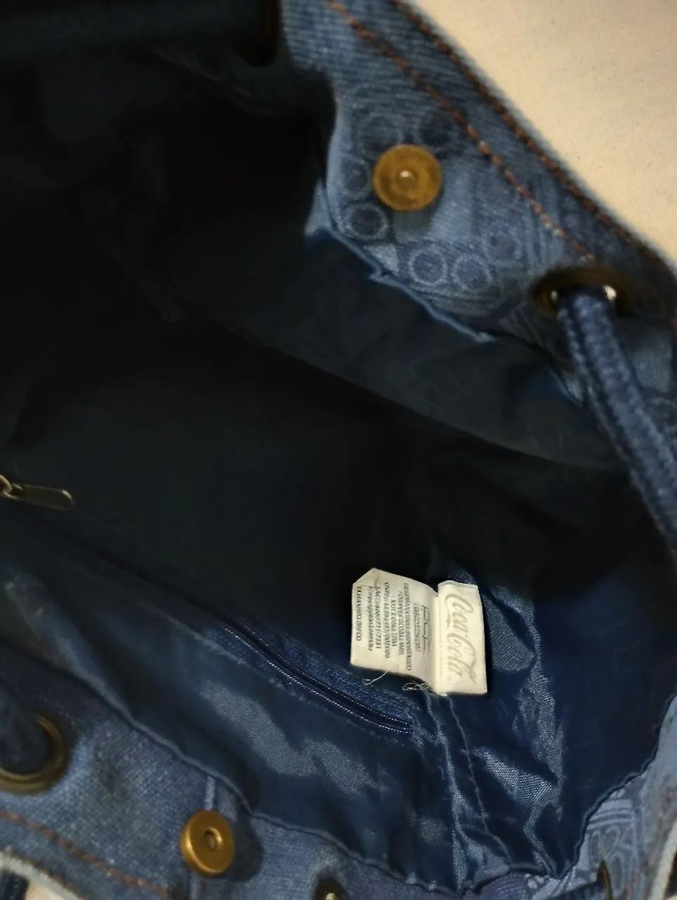 Mochila coca cola jeans - Foto 3