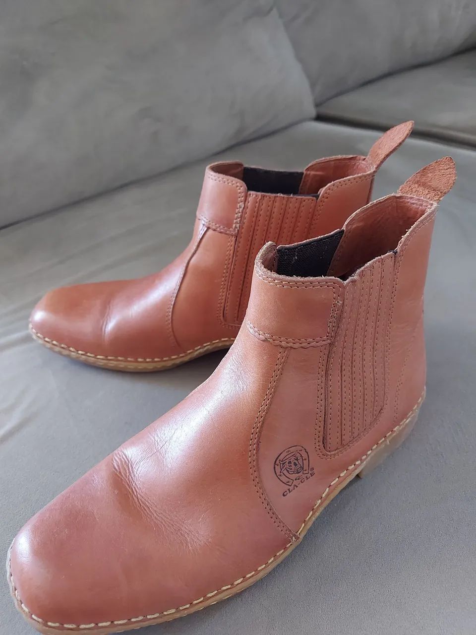 Bota de Couro Country unisex 