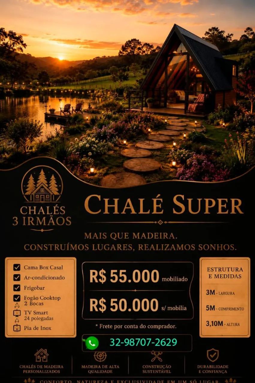 CHALÉS MADEIRA ALTA QUALIDADE  - Foto 2