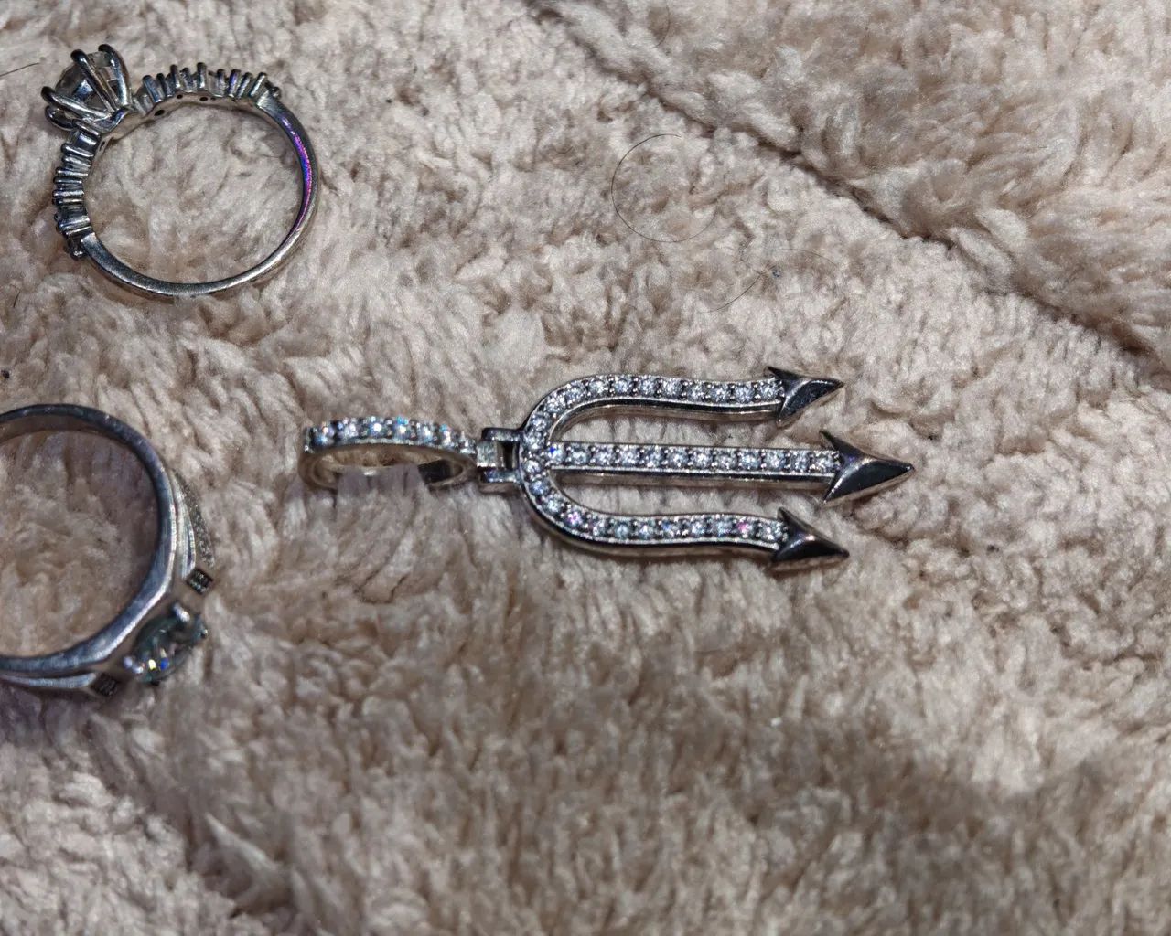 Conjunto de 3 peças de moissanita. - Foto 5