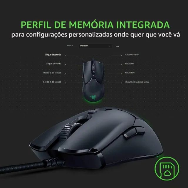 Razer Viper Mini - Mouse para jogos com fio - Foto 3