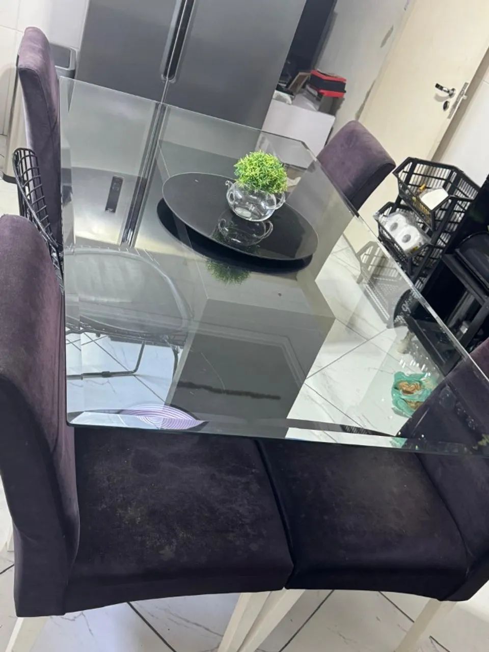 Mesa de Jantar retangular de vidro até 6 lugares - Foto 4