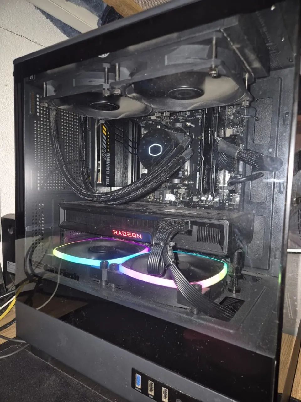Pc Ryzen 9 7950X3D, 32GB Ram DDR5, Rx 6750 XT, A620M AM5, 1TB, Fonte 850W Plus Gold
