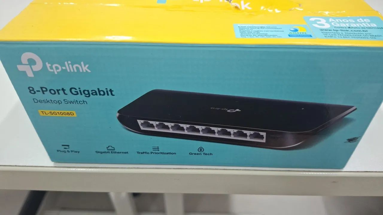 SWITCH 8 PORTAS GIGABIT TP-LINK TP-SG1008D
