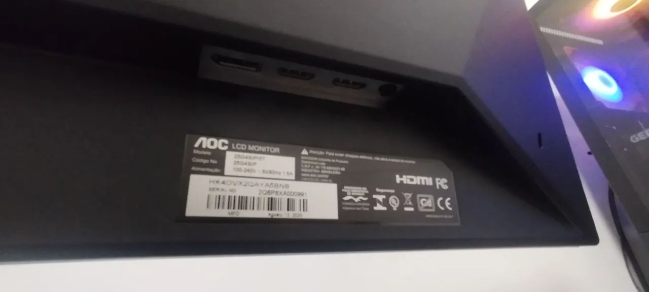 Monitor AOC 25 polegadas 310Hz - Foto 4