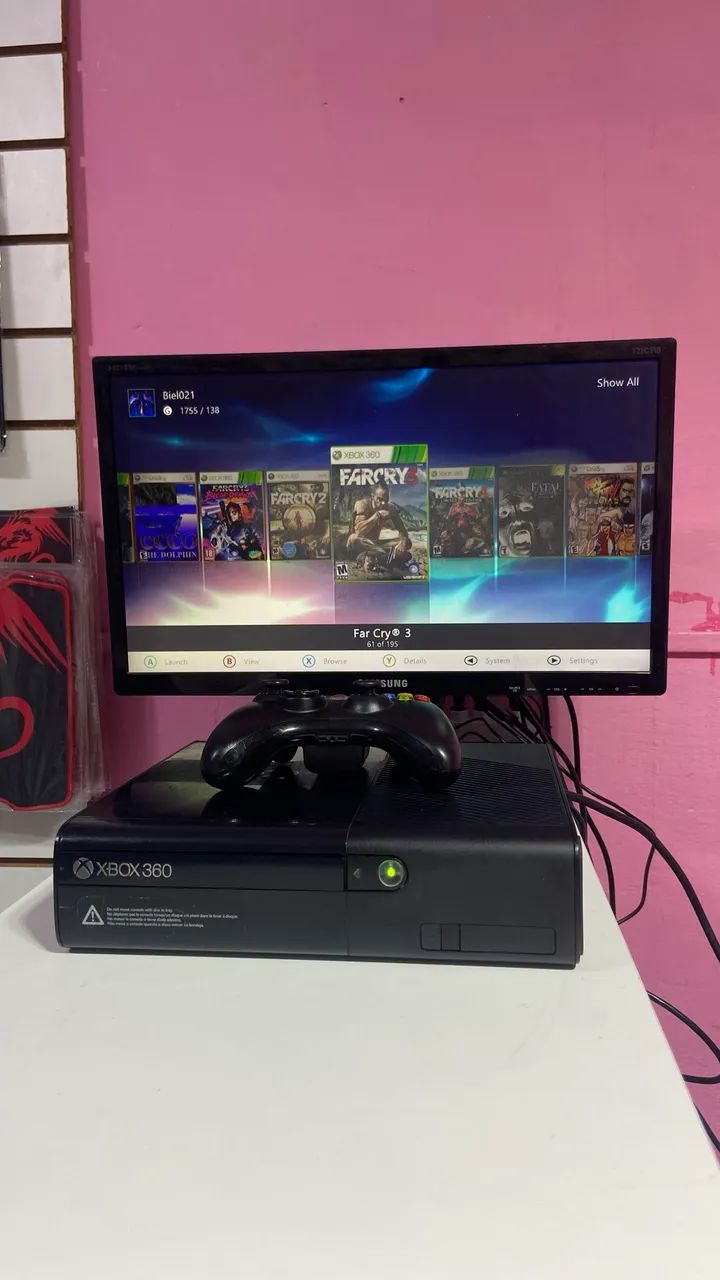 Xbox 360 rgh com 100 jogos  - Foto 2