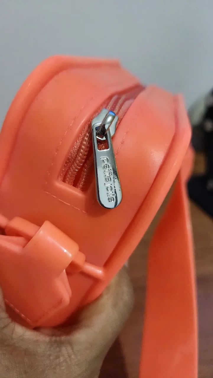 Bolsa Petite Jolie Laranja Coral Transversal - Foto 4