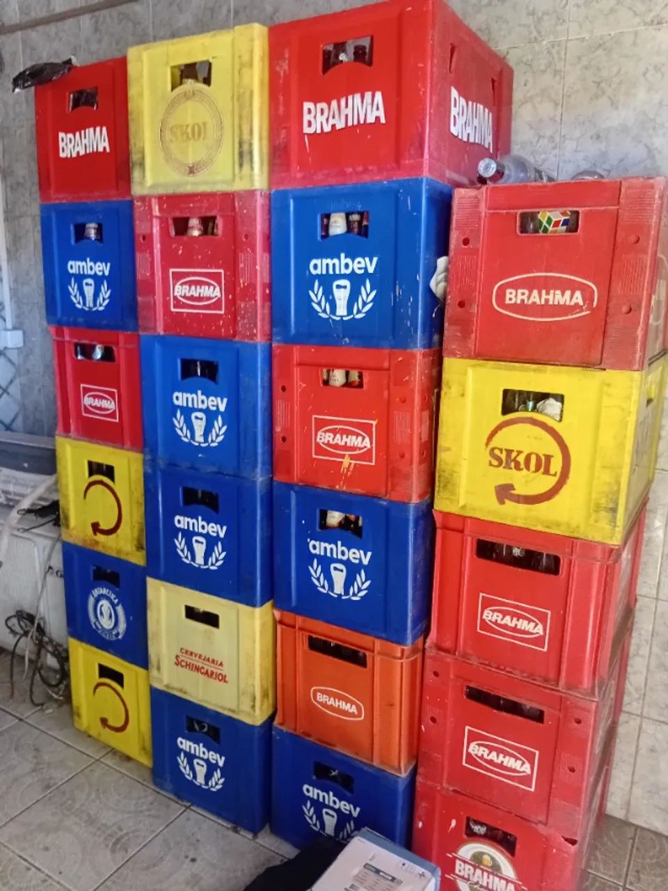 Caixas de cervejas