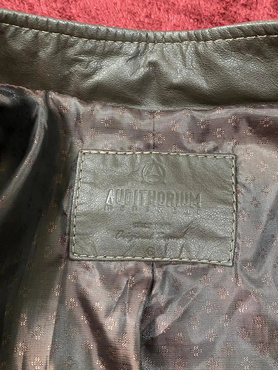 Jaqueta de Couro Marrom Masculina