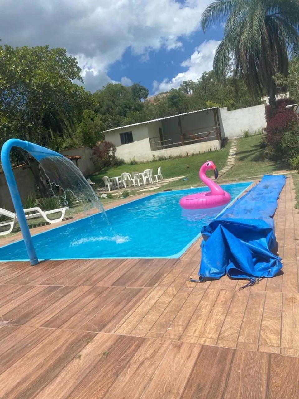 Sítio coqueiro velho, espaço com piscina 
