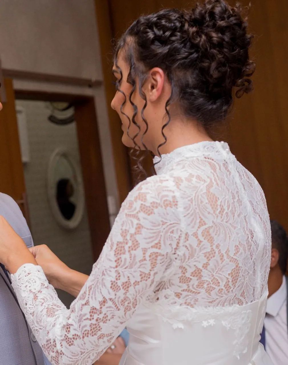 Vestido Noiva Rodado com manga longa  - Foto 5