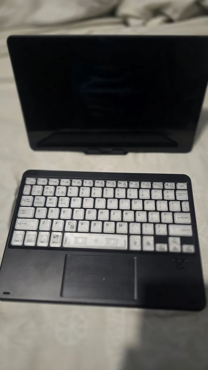 Teclado E teclado e Mouse Gamer Sem Fio Com Retroiluminação para Ipad - Foto 3