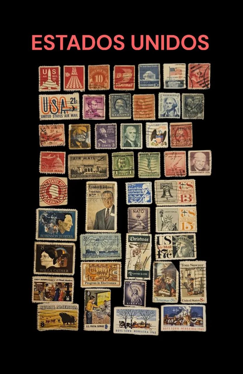 45 SELOS ANTIGOS DOS ESTADOS UNIDOS  - Foto 3