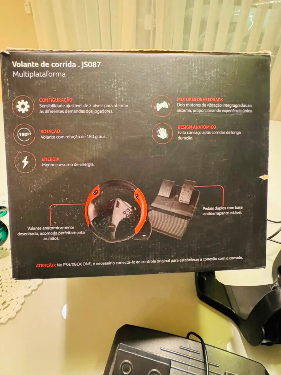 Volante gamer para Xbox one, PC, R$ 200,00. - Foto 4