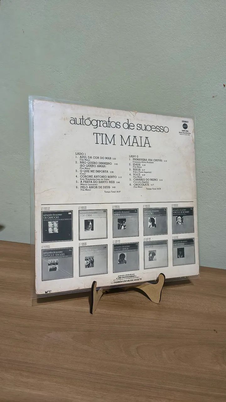 Lp Disco Tim Maia - Autógrafo de Sucessos  - Foto 2