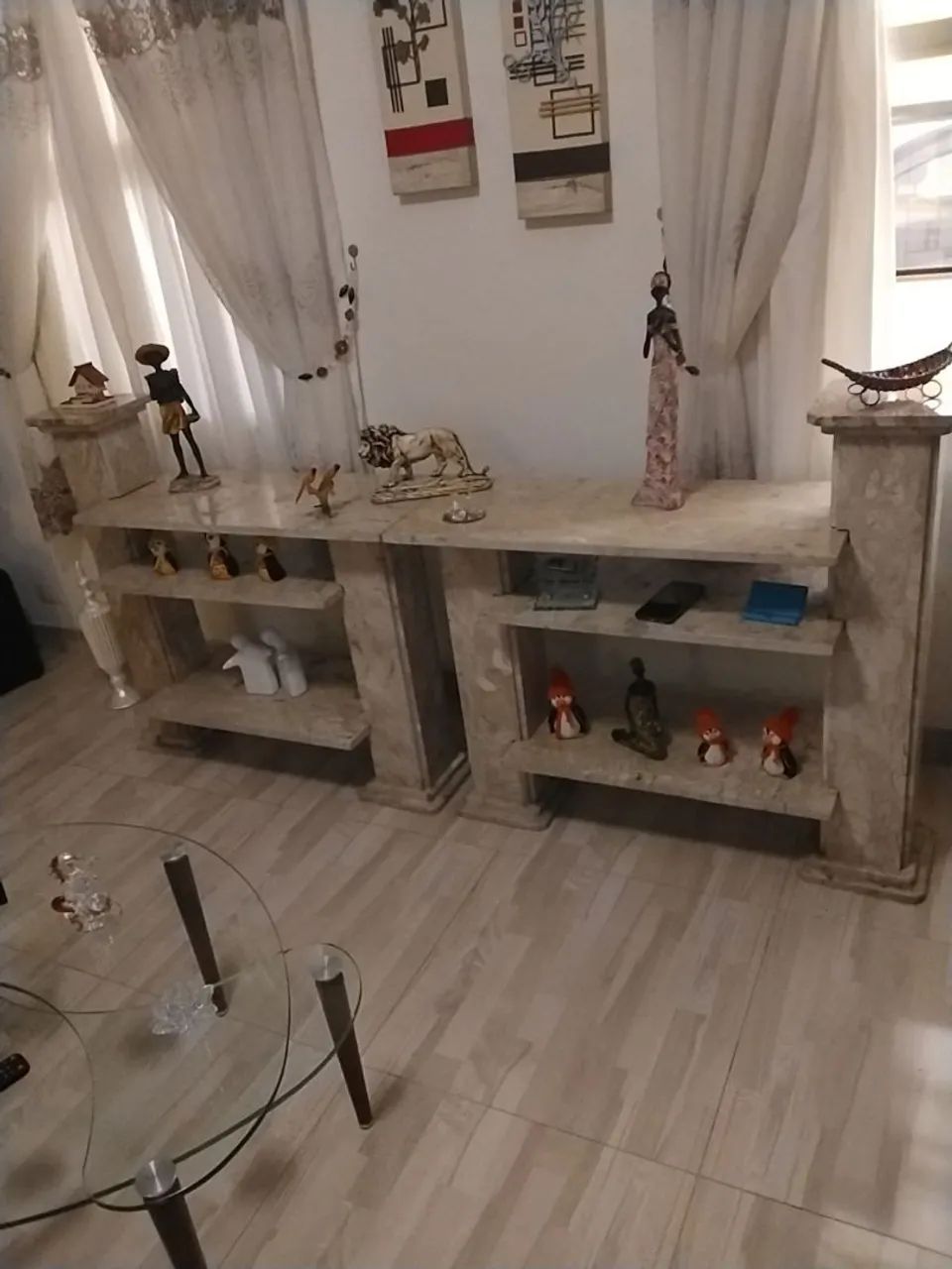 2 racks de mármore 