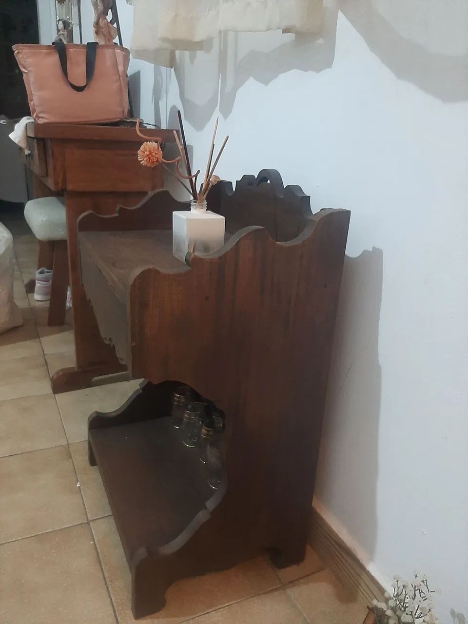 Peça antiga em madeira  - Foto 2