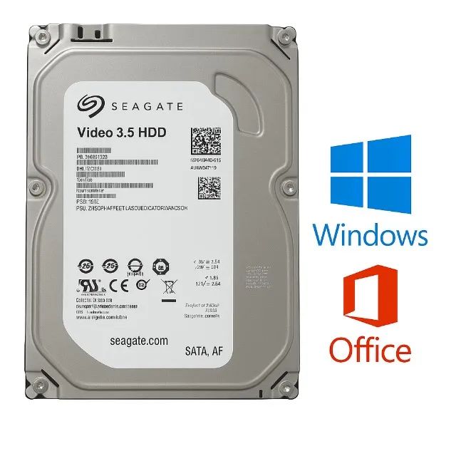HD 5000GB PC Seagate com Windows 10 e Office PreInstalado GPT 