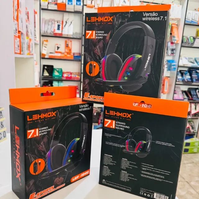 Headset Gamer Lehmox Hyper com iluminação RGB