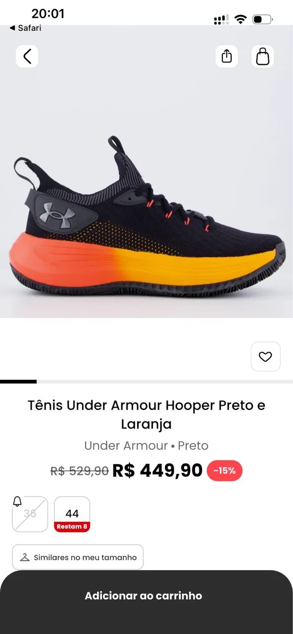 Tênis Under Armour UA Hooper - Foto 4