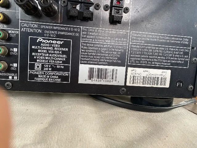 Receiver Pionner VSX-520-K - Foto 5