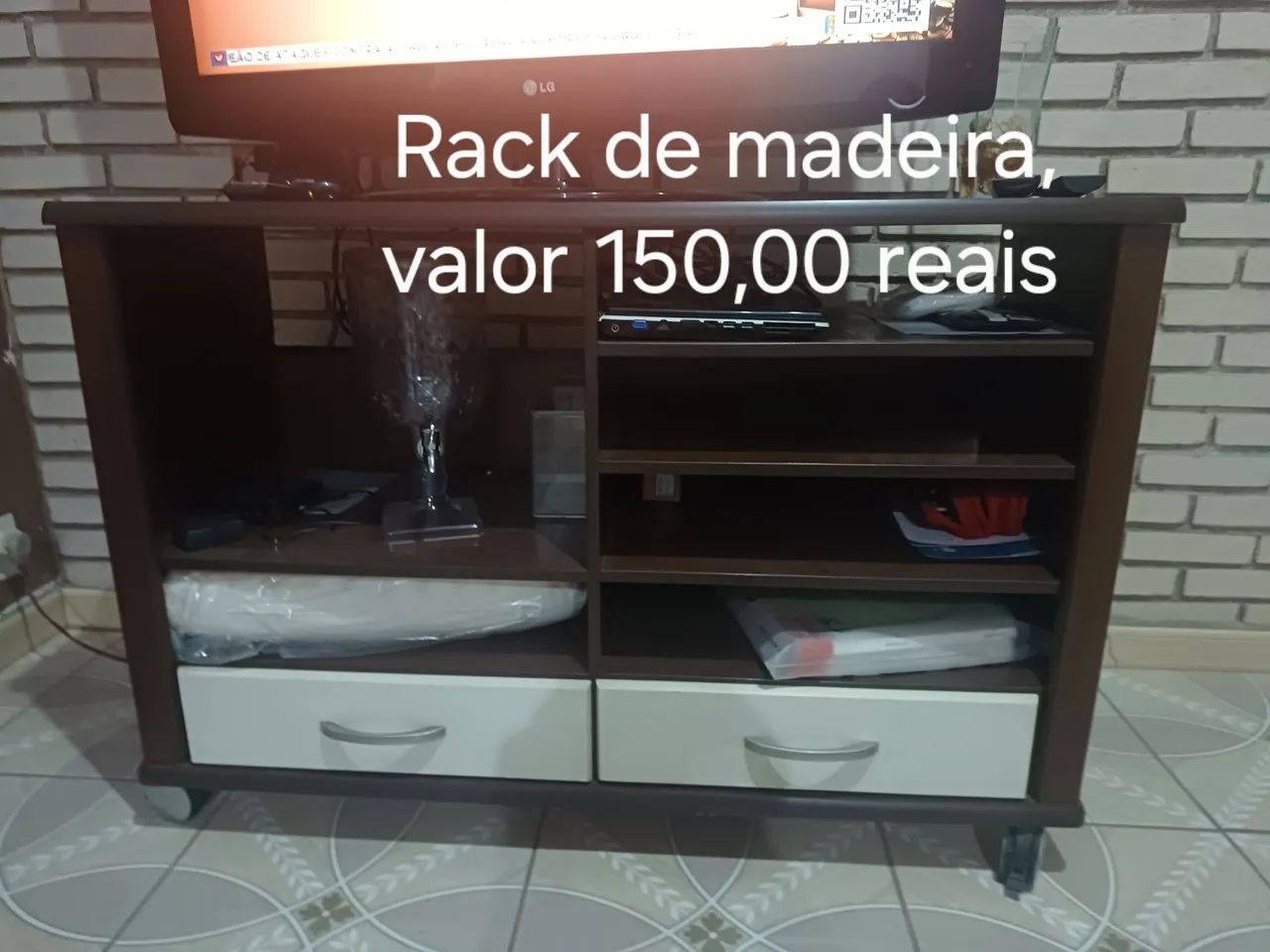 Rack madeira de sala  - Foto 4