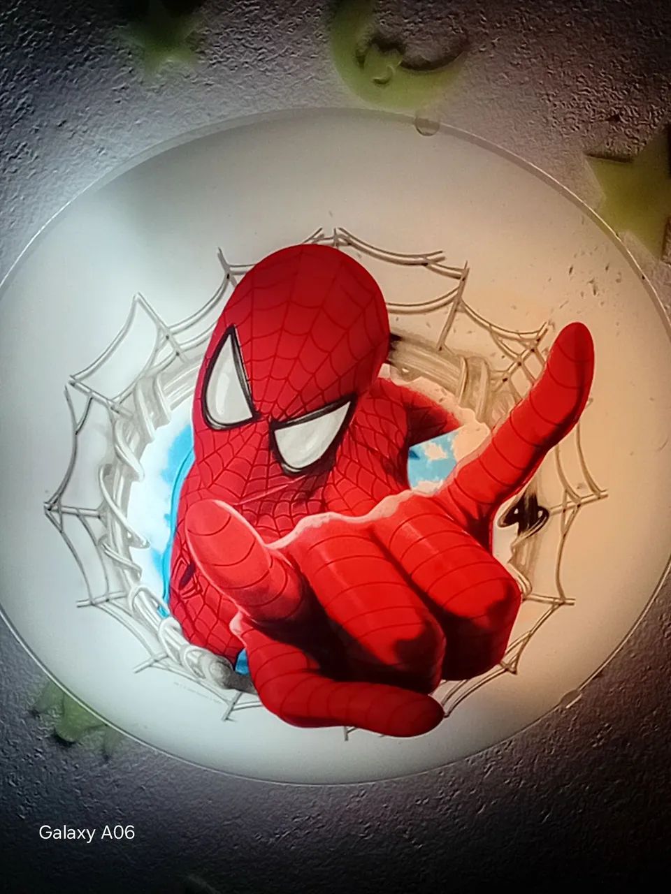 Luminária de teto homem aranha