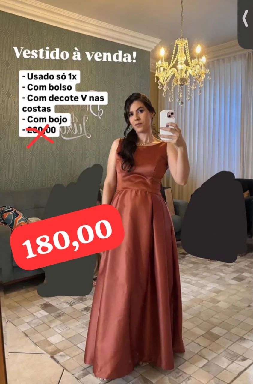 Vestido longo usado 1x 