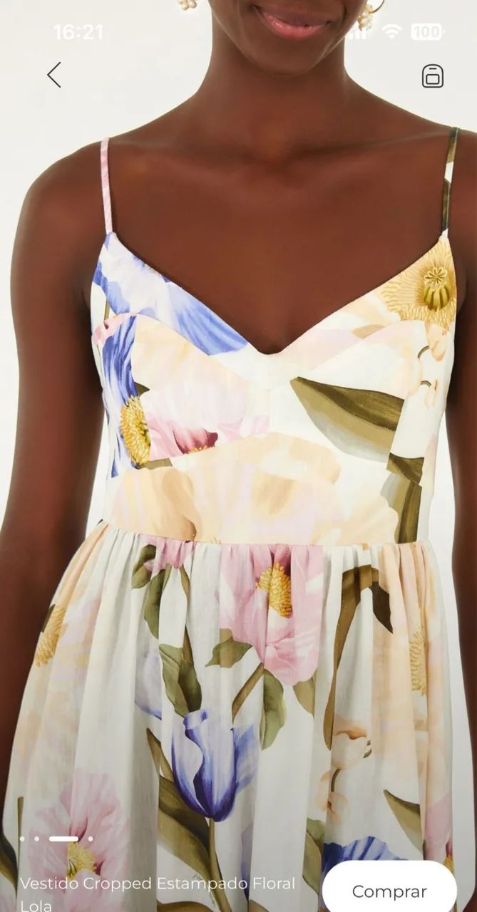 Vestido estampado farm  - Foto 2
