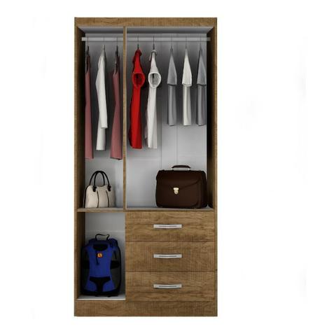 Guarda-roupa, Roupeiro Salleto Ônix Com 3 Portas E 3 Gavetas (Em Até 12 X Sem Juros) - Foto 4