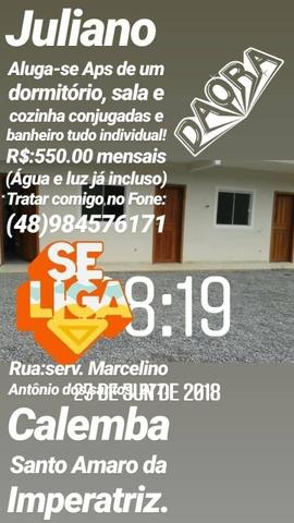 Alugo AP. R$:550,00(Água e Luz Incluso)