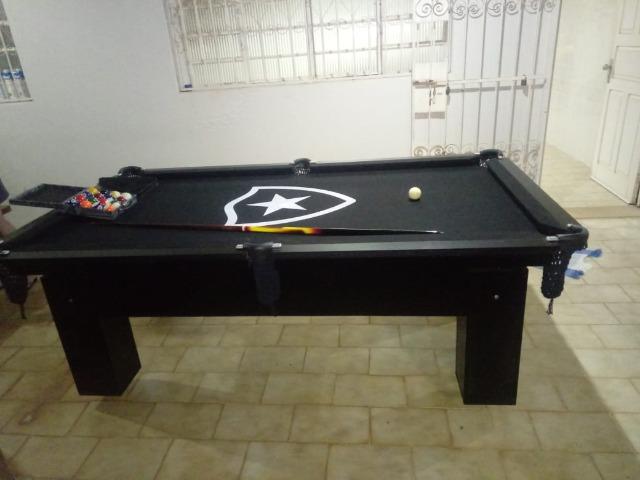 Mesa Charme Frete Grátis | Mesa Preta | Tecido Preto | Botafogo | Modelo: TGOQ1444 - Foto 2