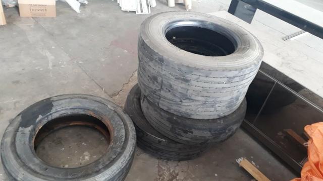 Pneu para caminhão meia vida