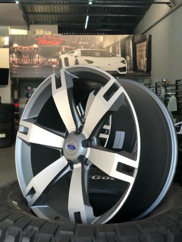 Rodas Aro 22 Ranger Everest Grafite Diamantada - Foto 14