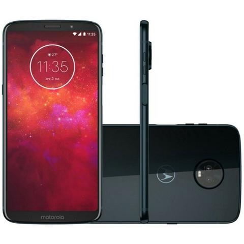 Smartphone Motorola Moto Z3 Play XT1929-8 4GB+64GB Lte Dual Sim 6" Câm.12MP+5MP-Azul