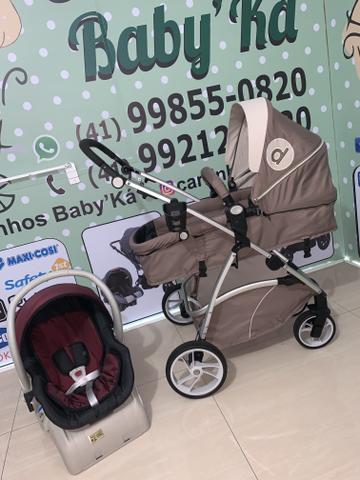Carrinho Moisés Dzieco Maly com Bb conforto e base +colchonete clingo de brinde - Foto 3