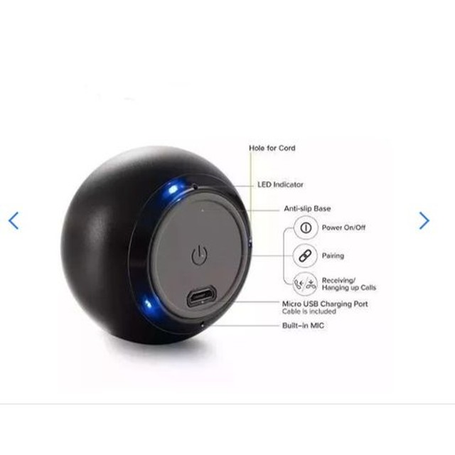 Mini Caixa de Som Bluetooth Portátil sem Fio Atende Chamadas xtrad Preta