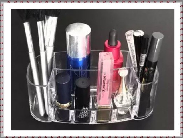 Organizador acrílico com 8 divisões - multiuso - maquiagem - etc - Foto 4