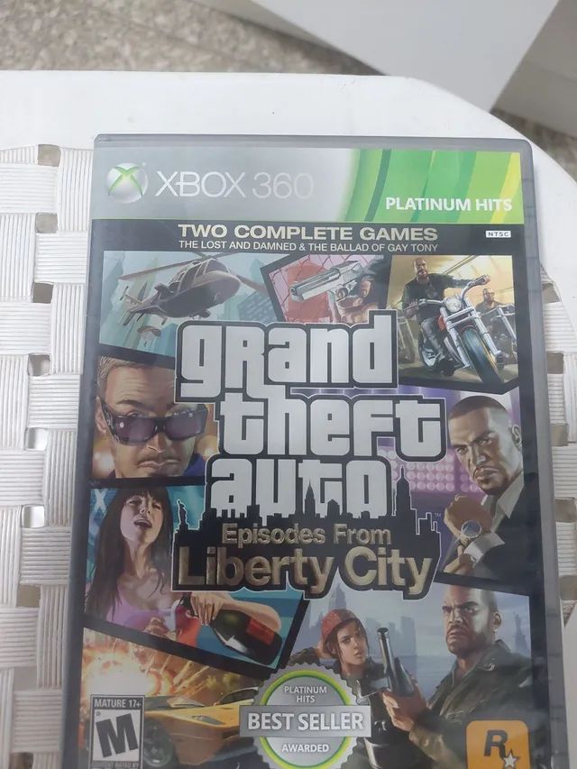 Jogo Gta 4 + Liberty City Xbox 360 Original Pack 2 Jogos