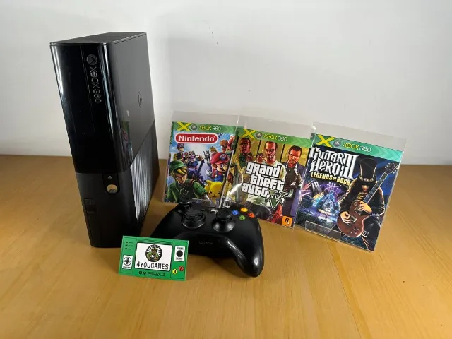 Xbox 360 S Bloqueado Com Jogo Original E Hd 250gb