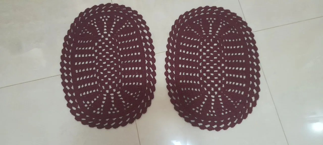 Tapete de crochê 25 a unidade