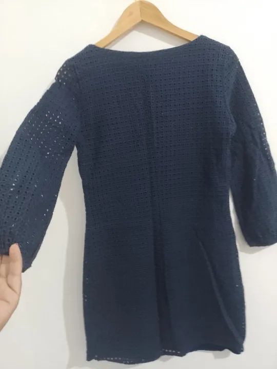 vestido de caça bordada da Zara 