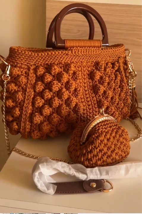 Bolsas de Luxo em Crochê Moderno 