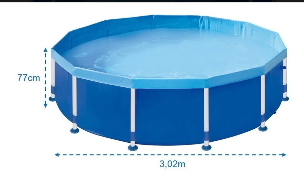 Piscina 5.500litros com a base de ferro na promoção ? - Foto 4