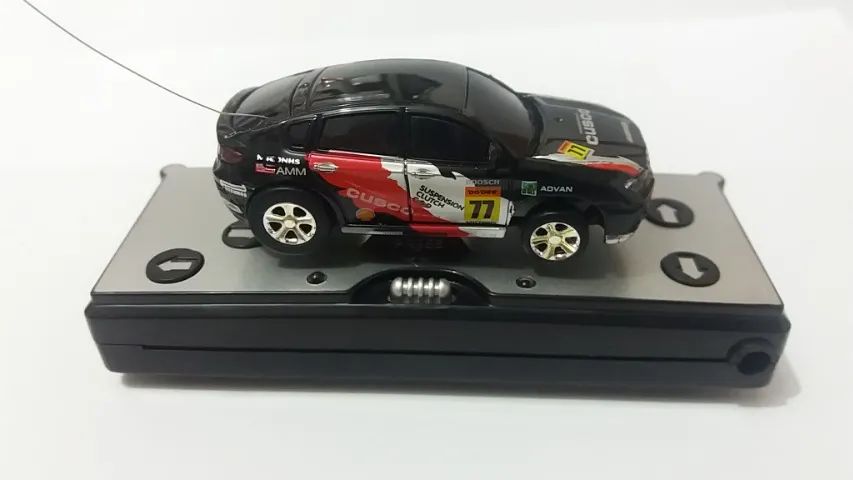 Mini Carro Lata Controle Remoto Carrinho Rc Brinquedo Cone - Foto 5
